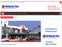 Tablet Screenshot of farmaciayna.com